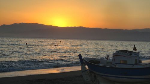 Sunset over sea