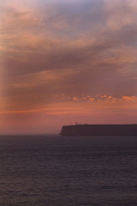 Cabo são vincente during sunset