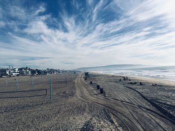 Panoramic view of beach against sky