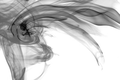 Close-up of abstract over white background