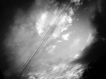 Low angle view of cloudy sky