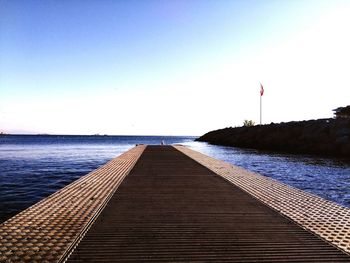 Pier on sea