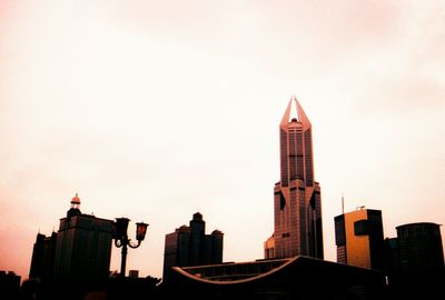 Low angle view of skyscrapers