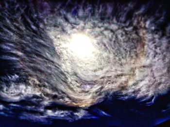Low angle view of cloudy sky
