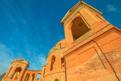 Low angle view of traditional building against sky