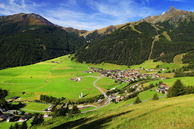 Scenic view of grassy landscape