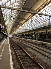 Railroad station platform