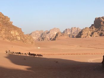 Scenic view of desert against sky