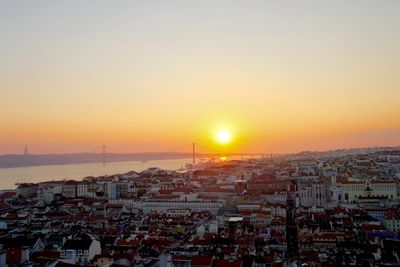 Cityscape at sunset