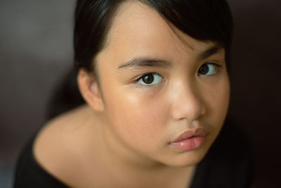 Close-up portrait of a woman