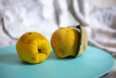 Close-up of fruits on table
