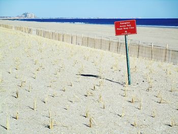 View of beach against sky