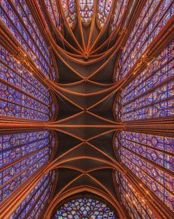 Low angle view of ceiling of building