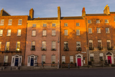 Facade of building against sky