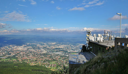 Aerial view of city