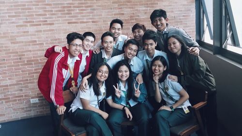 Portrait of a smiling young couple