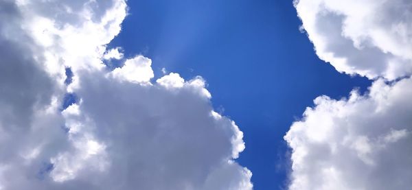 Low angle view of clouds in sky