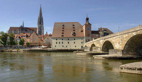Unesco world heritage and medieval city regensburg in bavaria