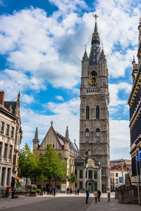 View of buildings in city against sky