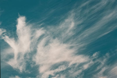 Low angle view of clouds in sky