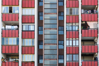 Full frame shot of multi colored building