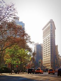 Traffic on road in city
