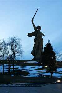 Low angle view of statue