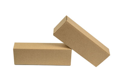 High angle view of stuffed toy against white background