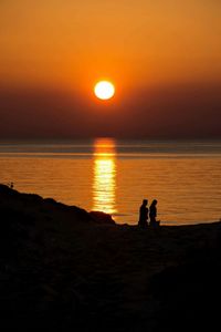 Sunset over sea