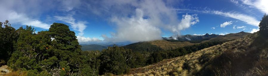 Panoramic view of landscape against sky