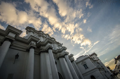 Low angle view of building against sky