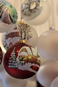 Close-up of christmas decorations