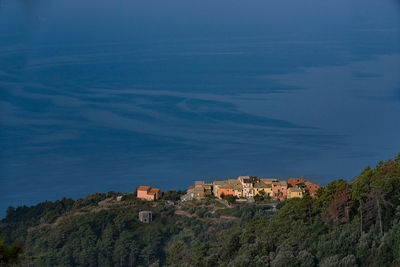 View of fort against blue sky