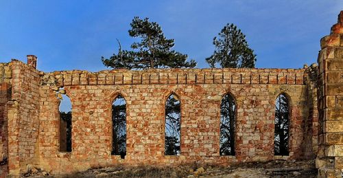 Low angle view of old building