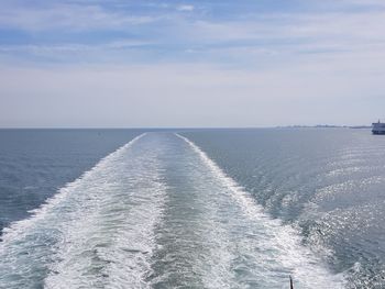 Scenic view of sea against sky