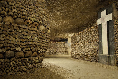 Stone wall of old building