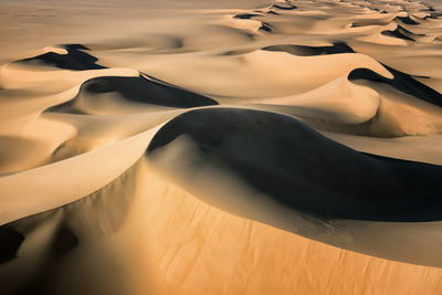 Close-up of sand dune in desert