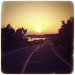 Road at sunset