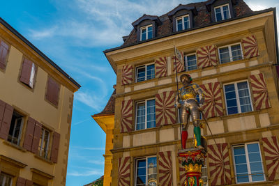 Low angle view of building against sky