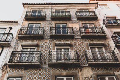 Low angle view of residential building