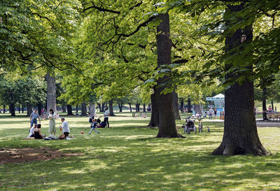 People in park