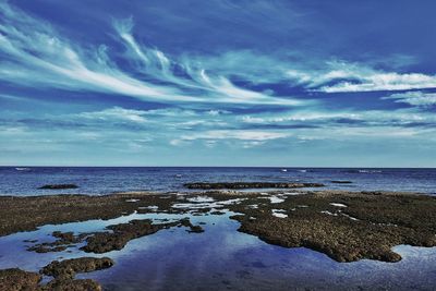 Scenic view of sea against sky