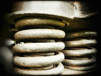 Close-up of stack of stones