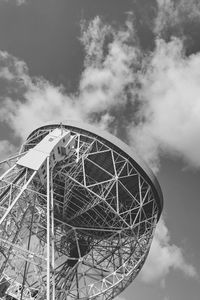 Low angle view of ferris wheel against sky