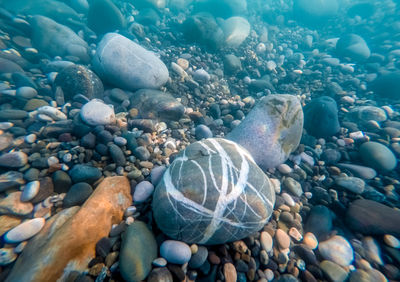 Stones in sea