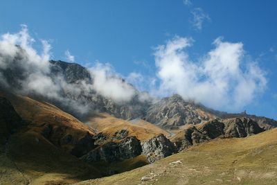 Scenic view of mountain against sky