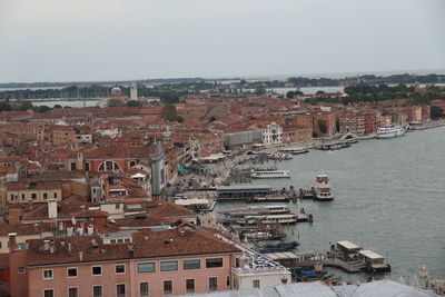 Venice, italy  may 26 2019 aerial view of the city