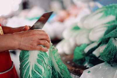 Close-up of woman working