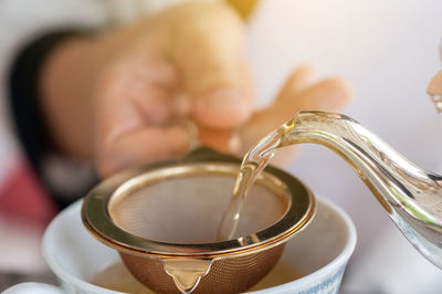 Close-up of coffee cup