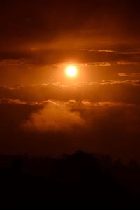 Scenic view of sky during sunset